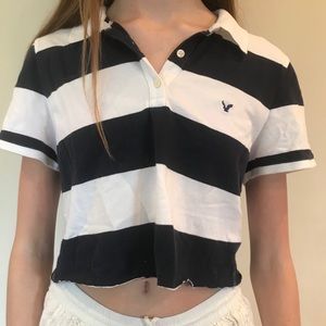 American Eagle Outfitters Cropped Polo T-Shirt